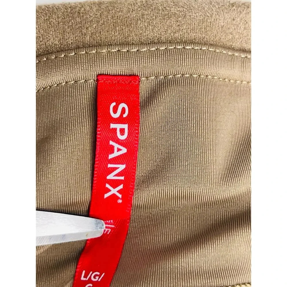 SPANX Faux Suede Leggings Size L Camel - Picture 8 of 10